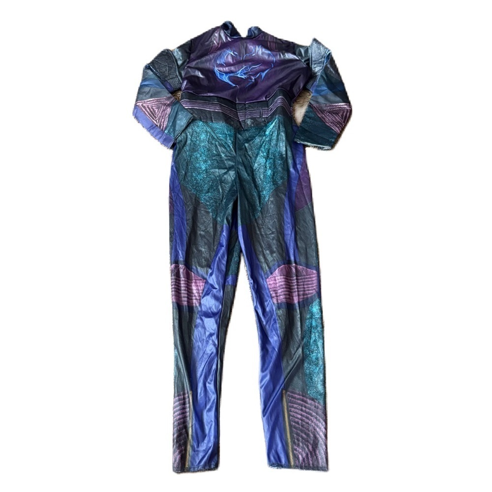 Disney Descendants Mal Costume Sz 7/8 Jumpsuit One Piece Halloween